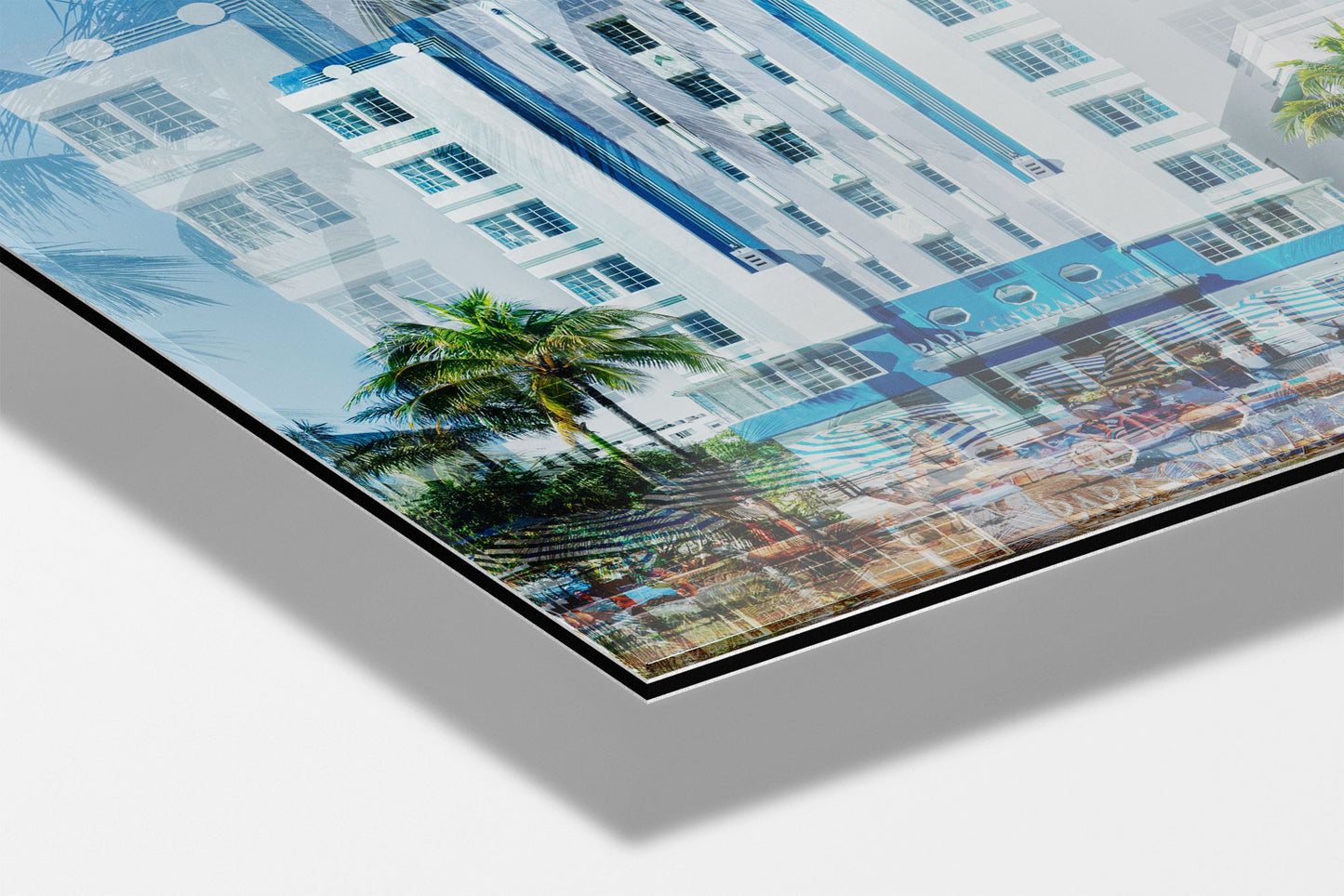 The Park Central photograph mounted on aluminum dibond under acrylic glass, close detail