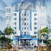 The Park Central Miami Beach Art Deco photography print by Charlotte Fonne, layered fine art from the Structural Series