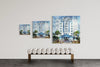 The Park Central limited edition photography print shown in three sizes, 15, 25 and 40 inches square