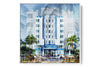 The Park Central Ocean Drive photograph under acrylic glass with white floater frame, larger sizes