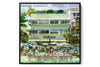 The Pelican Ocean Drive photograph under acrylic glass with black floater frame, larger sizes