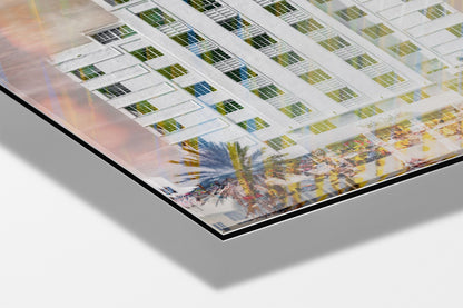 The Tides photograph mounted on aluminum dibond under acrylic glass, close detail