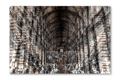 Trinity Library Long Room photograph mounted under acrylic glass, front view